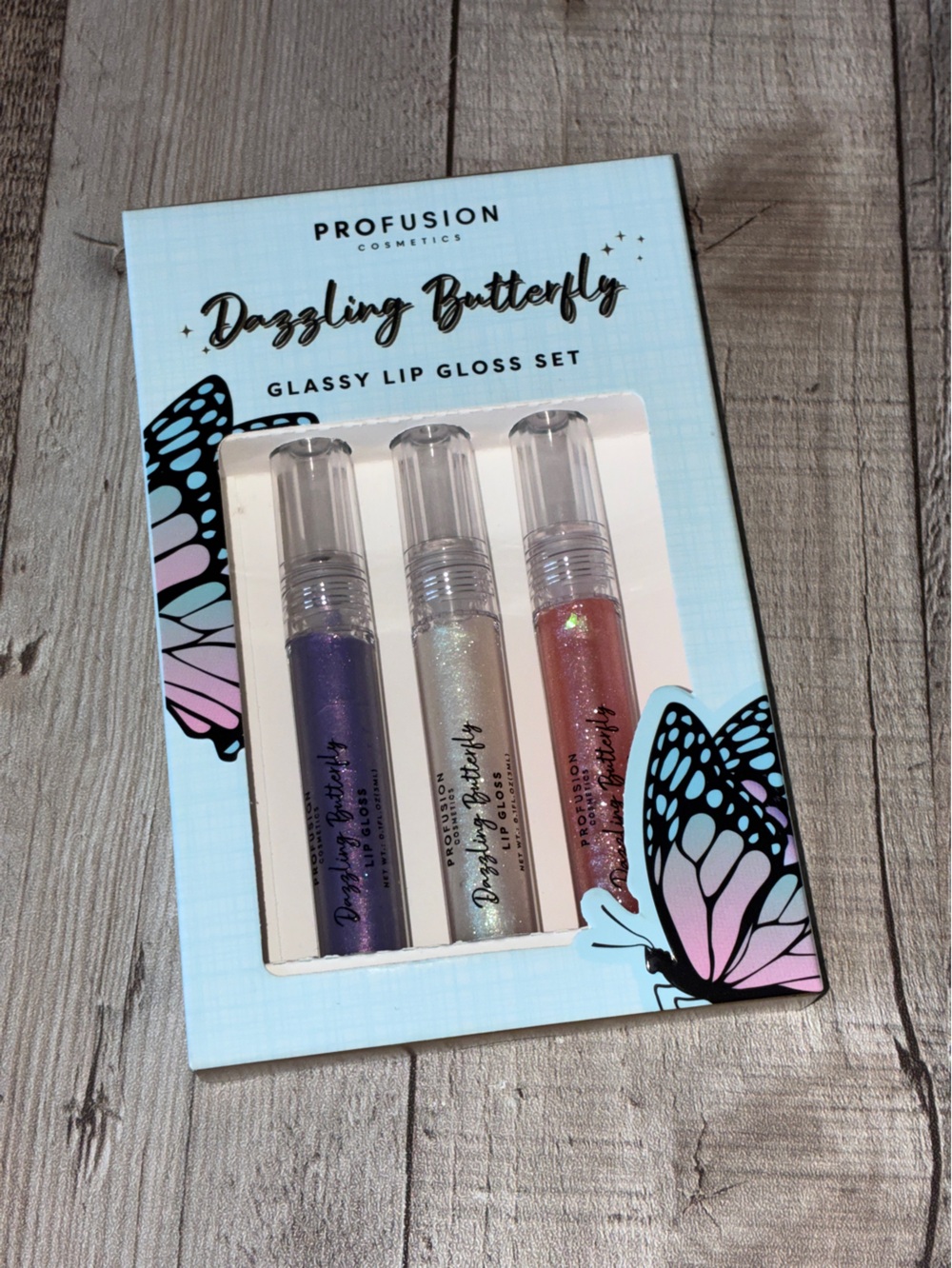 Profusion Cosmetics Dazzling Butterfly Lip Gloss Set